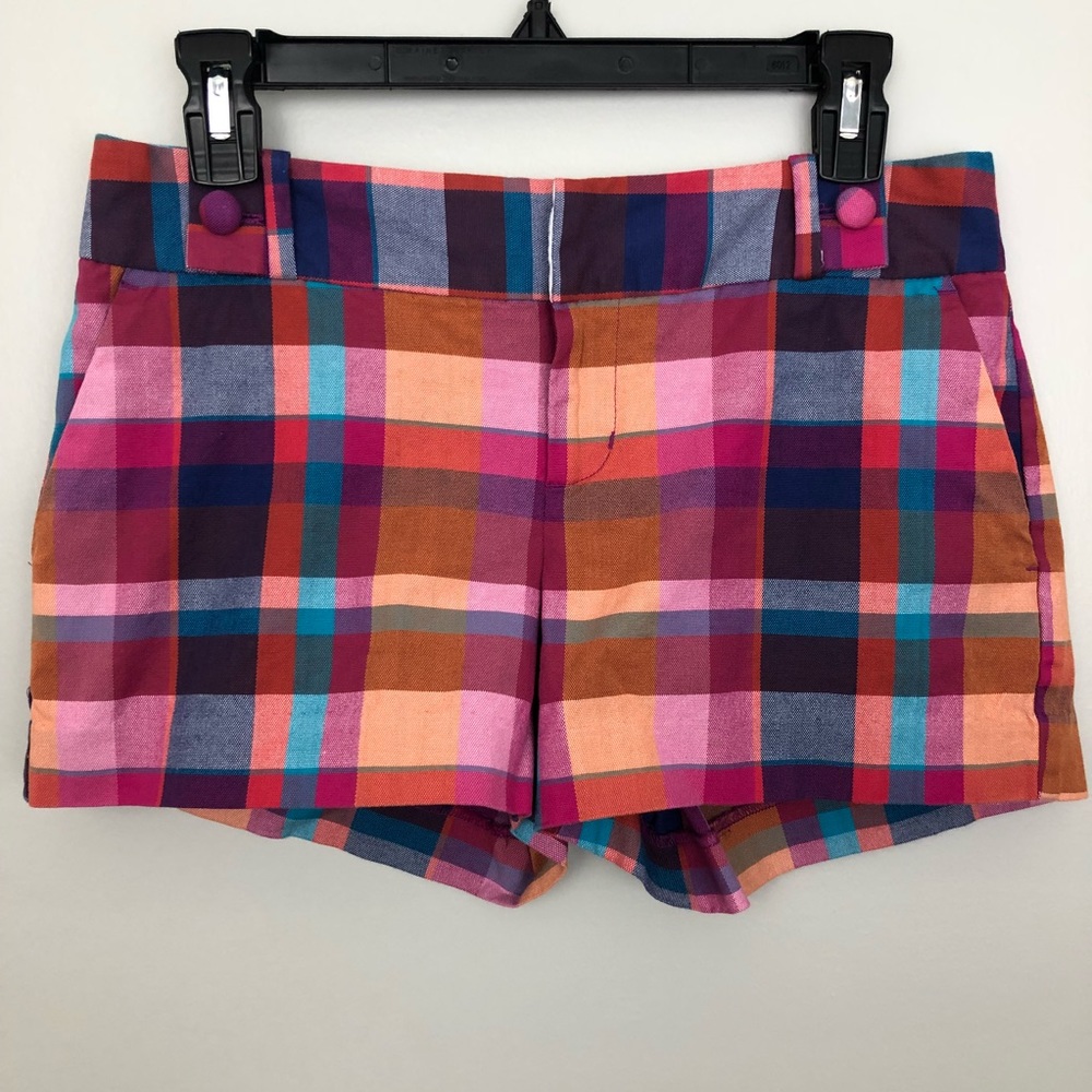 Banana Republic Ryan Fit Plaid Shorts